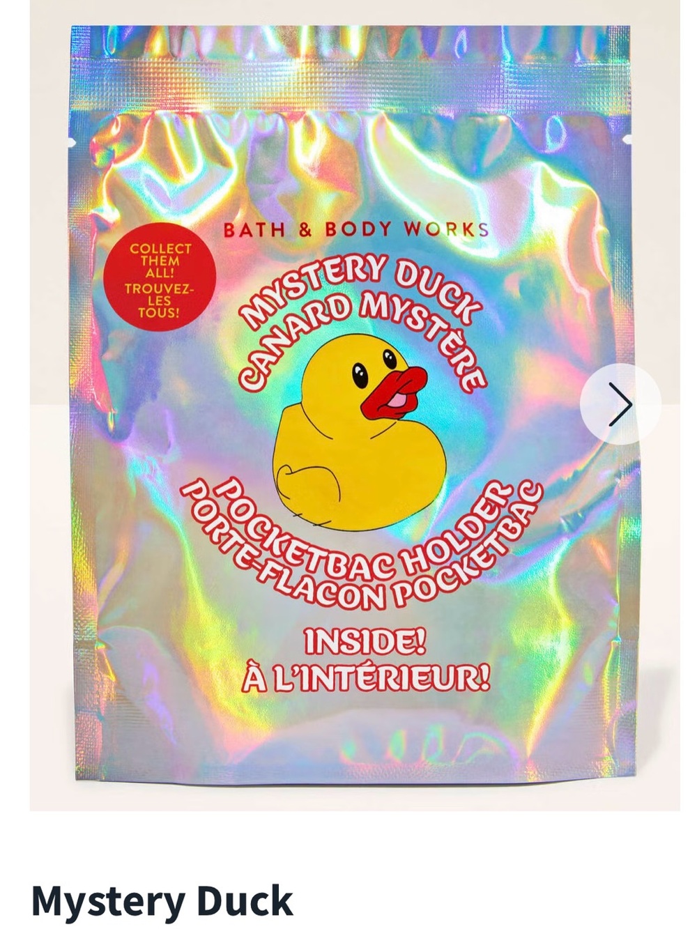 Bath & Body Works Mystery Duck Pocketbac Hand Sanitizer Holder New Sealed